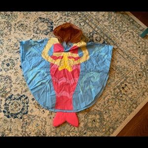 Girls Rain Poncho - Mermaid!